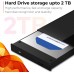 【Aresgame】1TB External Hard Drive USB 3.0 Portable HDD Storage Backup Drive for Laptop PC MacBook Desktop Plug and Play High Speed Data Transfer Black