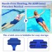 ARESGAME 38 Inch Floating Pants Hands Free Recreational Flotation Device Adjustable Swim Training Float Wearable Water Float for Adults Pool Lake River Beach