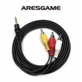 Aresgame 3.5mm to RCA AV Cable 3.3ft 1/8 TRRS 4 Pole Male to 3 RCA Male Audio Video Composite Cable for TV Projector DVD Player Camcorder and Retro Gaming Devices