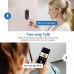 Aresgame 1080P Wireless Video Doorbell Camera with 2.4G WiFi AI Human Detection Two Way Audio Night Vision Indoor Outdoor Security Camera Cloud Storage Support