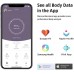 ARESGAME Smart Scale for Body Weight Digital Bathroom Scale Body Fat BMI Body Composition Analyzer with Smartphone App 400 lbs Capacity Bluetooth Health Monitor Black