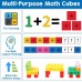 ARESGAME 500 Pieces Math Linking Cubes Set STEM Learning Manipulatives Connecting Counting Cubes Educational Math Blocks for Kids Classroom Teaching and Early Math Skills