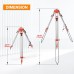 ARESGAME Aluminum Surveying Tripod with 5/8"-11 Thread Flat Head Quick Clamp Heavy Duty Survey Tripod for Auto Level Laser Level Theodolite Construction Equipment