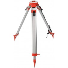 ARESGAME Aluminum Surveying Tripod with 5/8"-11 Thread Flat Head Quick Clamp Heavy Duty Survey Tripod for Auto Level Laser Level Theodolite Construction Equipment