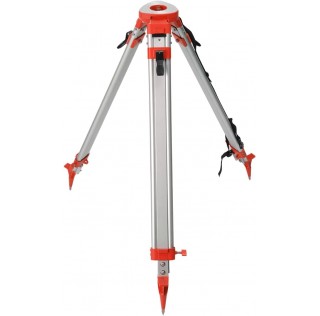 ARESGAME Aluminum Surveying Tripod with 5/8"-11 Thread Flat Head Quick Clamp Heavy Duty Survey Tripod for Auto Level Laser Level Theodolite Construction Equipment