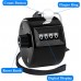 ARESGAME Handheld Tally Counter Clicker 4 Digit Mechanical Number Counter Manual Click Counter for Golf Sports School Events Office Attendance Stadium Counting